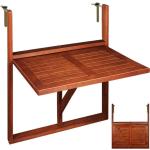 Tables de balcon marron en bois pliables contemporaines 