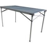 Tables de camping grises en aluminium 6 places 