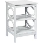 Tables d'appoint Helloshop26 blanches contemporaines 