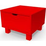 Chevets ABC Meubles rouges en pin made in France 