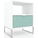 Table de chevet - Vert céladon, contemporaine, table de nuit, avec tiroir Vert céladon - 41 x 52 x 34 cm, modulable