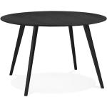 Table de cuisine ronde 'AMY' noire - ø 120 cm