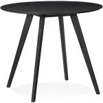 Tables de salle à manger design Alter Ego noires diamètre 90 cm scandinaves 
