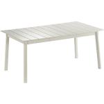 Tables de jardin Lafuma Mobilier beiges en aluminium made in France extensibles 8 places 