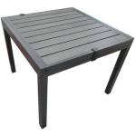 Tables de jardin gris anthracite en aluminium extensibles 4 places 