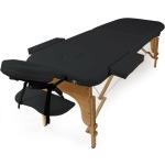 Tables de massage Helloshop26 noires en hêtre inspirations zen pliables 