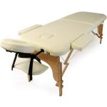 Tables de massage Helloshop26 beiges en hêtre inspirations zen pliables 