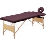 Tables de massage Helloshop26 violettes en cuir synthétique pliables 