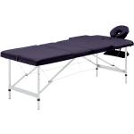Tables de massage Helloshop26 violettes en inox pliables 