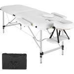 Tables de massage Helloshop26 blanches en aluminium pliables 