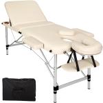 Tables de massage Helloshop26 beiges en aluminium pliables 