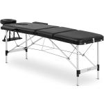 Tables de massage Helloshop26 noires en aluminium pliables 