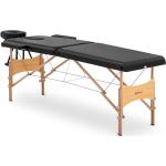 Tables de massage Helloshop26 noires en hêtre pliables 