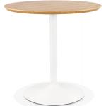 Tables de salle à manger design Paris Prix blanches en métal diamètre 80 cm scandinaves en promo 