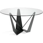 Tables de salle à manger design Paris Prix noires en acier diamètre 150 cm modernes en promo 