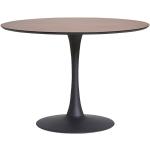 Tables de salle à manger design marron laquées 4 places diamètre 75 cm modernes 