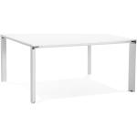 Table de réunion / bureau bench 'XLINE SQUARE' blanc - 160x160 cm
