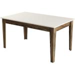 Tables de salle à manger design blanc crème en bois avec rangement contemporaines 