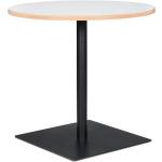 Tables de salle à manger design blanches en métal diamètre 80 cm modernes 