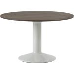 Tables de salle à manger design Muuto grises enduites diamètre 120 cm 