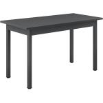 Tables de salle à manger Helloshop26 gris foncé en acier 4 places minimalistes 