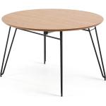 Tables rondes marron en métal extensibles diamètre 120 cm modernes 