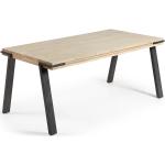 Tables de salle à manger design Kave Home marron en bois massif 