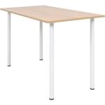 Tables de salle à manger design Helloshop26 blanches en acier modernes 