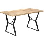 Tables de salle à manger design Helloshop26 marron en manguier industrielles 