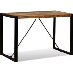 Tables de salle à manger design Helloshop26 noires laquées en bois recyclé industrielles 