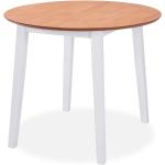Tables de salle à manger design Helloshop26 blanches en MDF diamètre 75 cm 