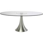 Tables ovales grises en aluminium contemporaines 