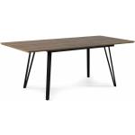 Tables à manger BOBOCHIC - Table extensible 140 à 200 cm BOGOTA Noyer et noir Chêne