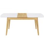 Tables de salle à manger design Miliboo marron en bois extensibles scandinaves 