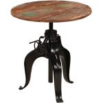 Table haute mange debout bar bistrot bois de récupération massif 75 cm 0902074