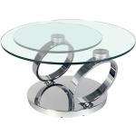 Tables basses Inside 75 Olympe gris acier en verre 