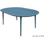 Tables ovales bleus clairs en aluminium modernes 