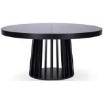 Tables ovales noires extensibles 