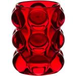Bougeoirs en verre Table Passion rouges en verre de 10 cm 