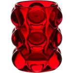 Bougeoirs en verre rouges en verre de 10 cm 