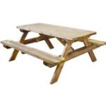 Table pique nique en bois - longueur 180 cm - Robuste JARDIPOLYS