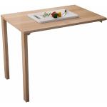 Tables de salle à manger design marron en bois massif pliables 