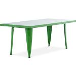 Tables vertes en métal enfant industrielles 