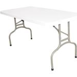 Tables rectangulaires blanches en plastique pliables 