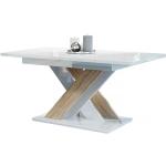 Tables de salle à manger design blanches extensibles 6 places modernes 