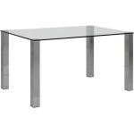 Tables de salle à manger design Inside 75 gris acier en acier contemporaines 