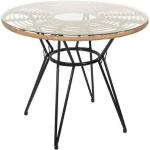 Tables de salle à manger design en verre diamètre 90 cm modernes 