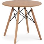 Tables de salle à manger design Helloshop26 en hêtre diamètre 60 cm scandinaves 
