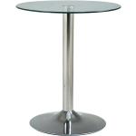 Tables rondes Clp gris acier en verre diamètre 70 cm modernes 