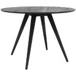 Tables de salle à manger design noires en bois 4 places diamètre 75 cm 